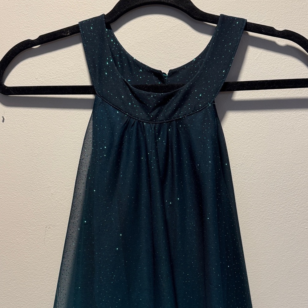 VENUS Teal Maxi Dress with Sparkle - Picture 3 of 4